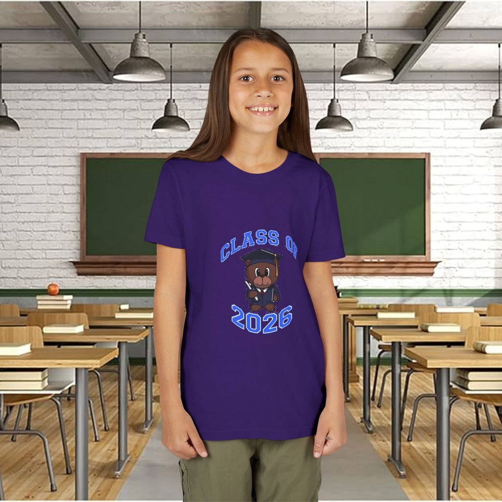 Class of 2026 Kids Graduation T‑Shirt — Cute Graduate Bear Youth Tee - 314 Originals