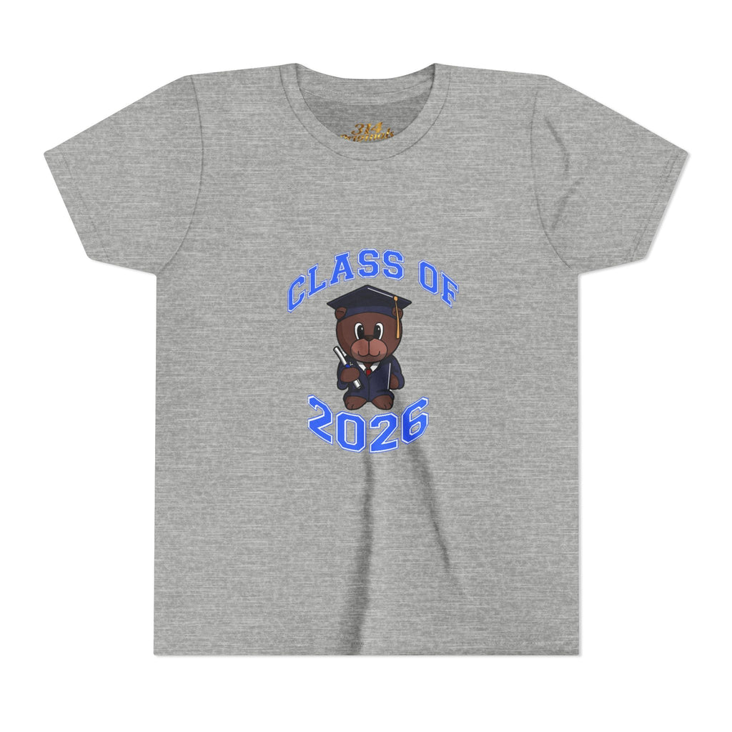 Class of 2026 Kids Graduation T‑Shirt — Cute Graduate Bear Youth Tee - 314 Originals