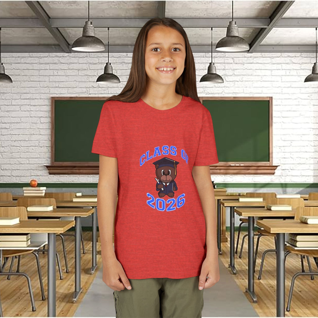 Class of 2026 Kids Graduation T‑Shirt — Cute Graduate Bear Youth Tee - 314 Originals