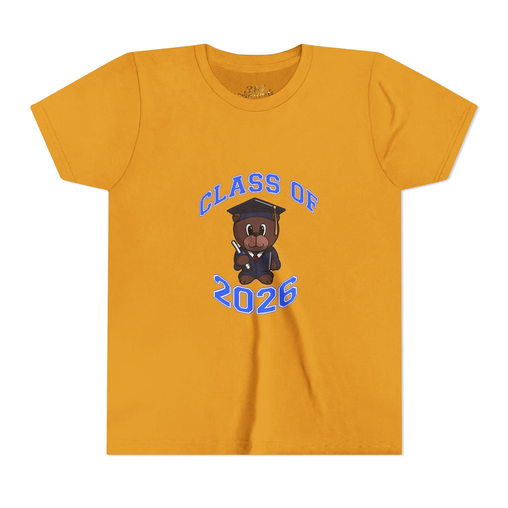 Class of 2026 Kids Graduation T‑Shirt — Cute Graduate Bear Youth Tee - 314 Originals