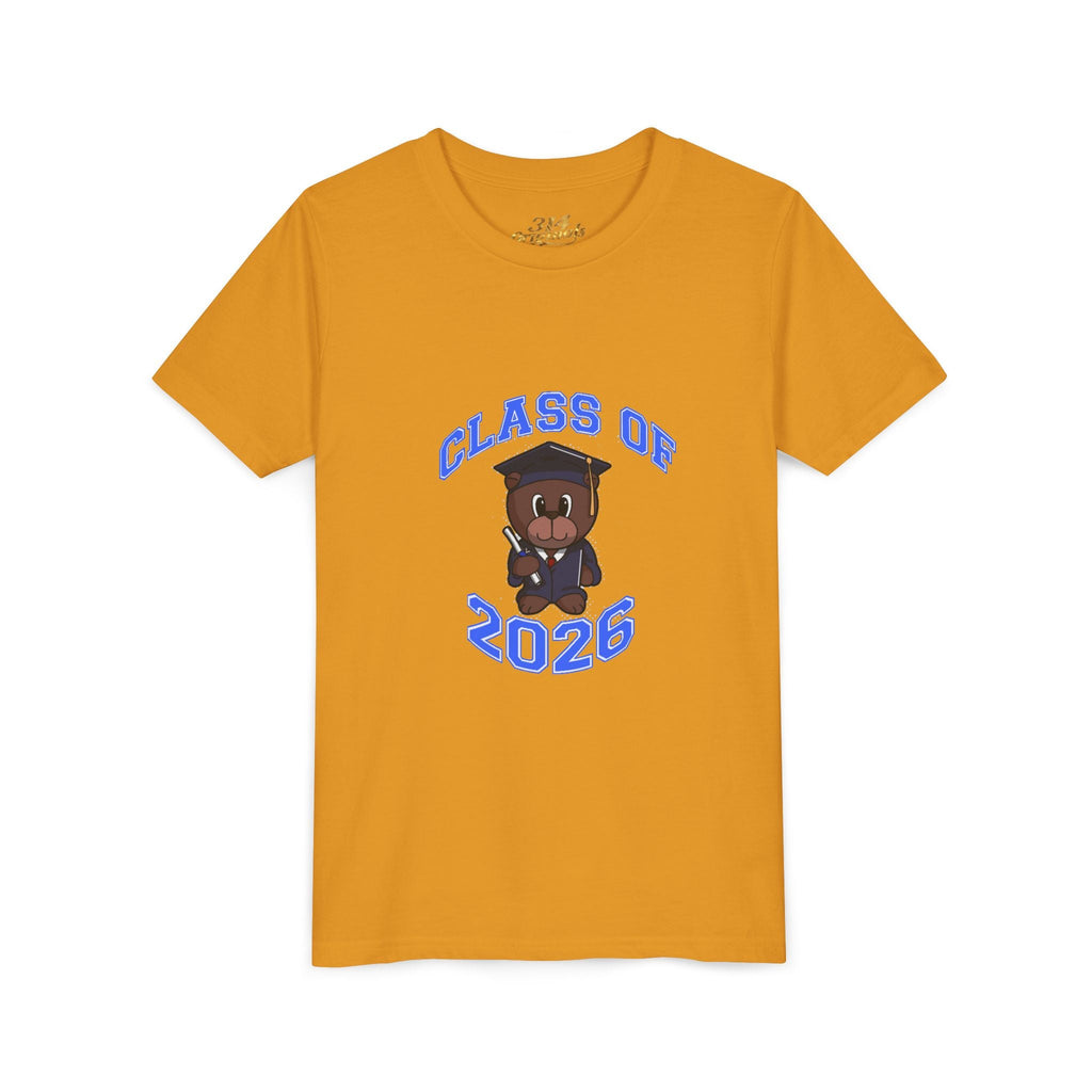 Class of 2026 Kids Graduation T‑Shirt — Cute Graduate Bear Youth Tee - 314 Originals