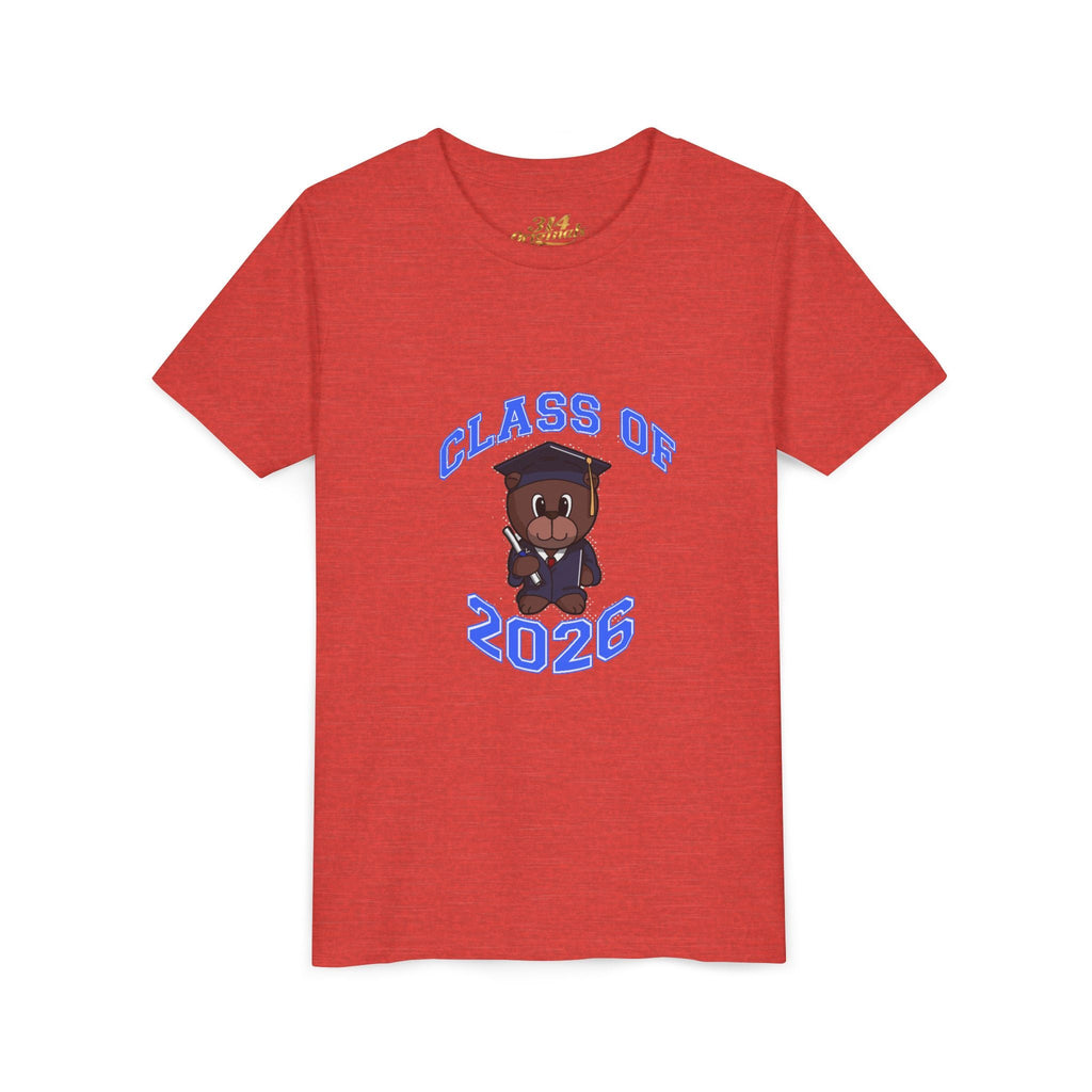 Class of 2026 Kids Graduation T‑Shirt — Cute Graduate Bear Youth Tee - 314 Originals