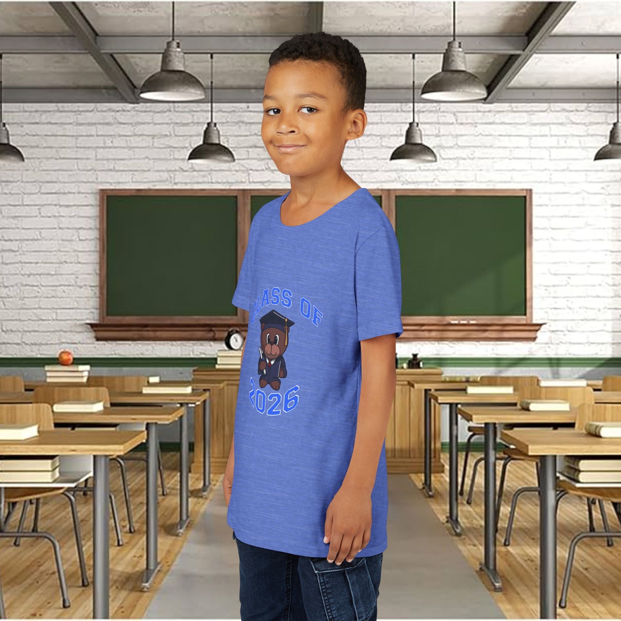 Class of 2026 Kids Graduation T‑Shirt — Cute Graduate Bear Youth Tee - 314 Originals
