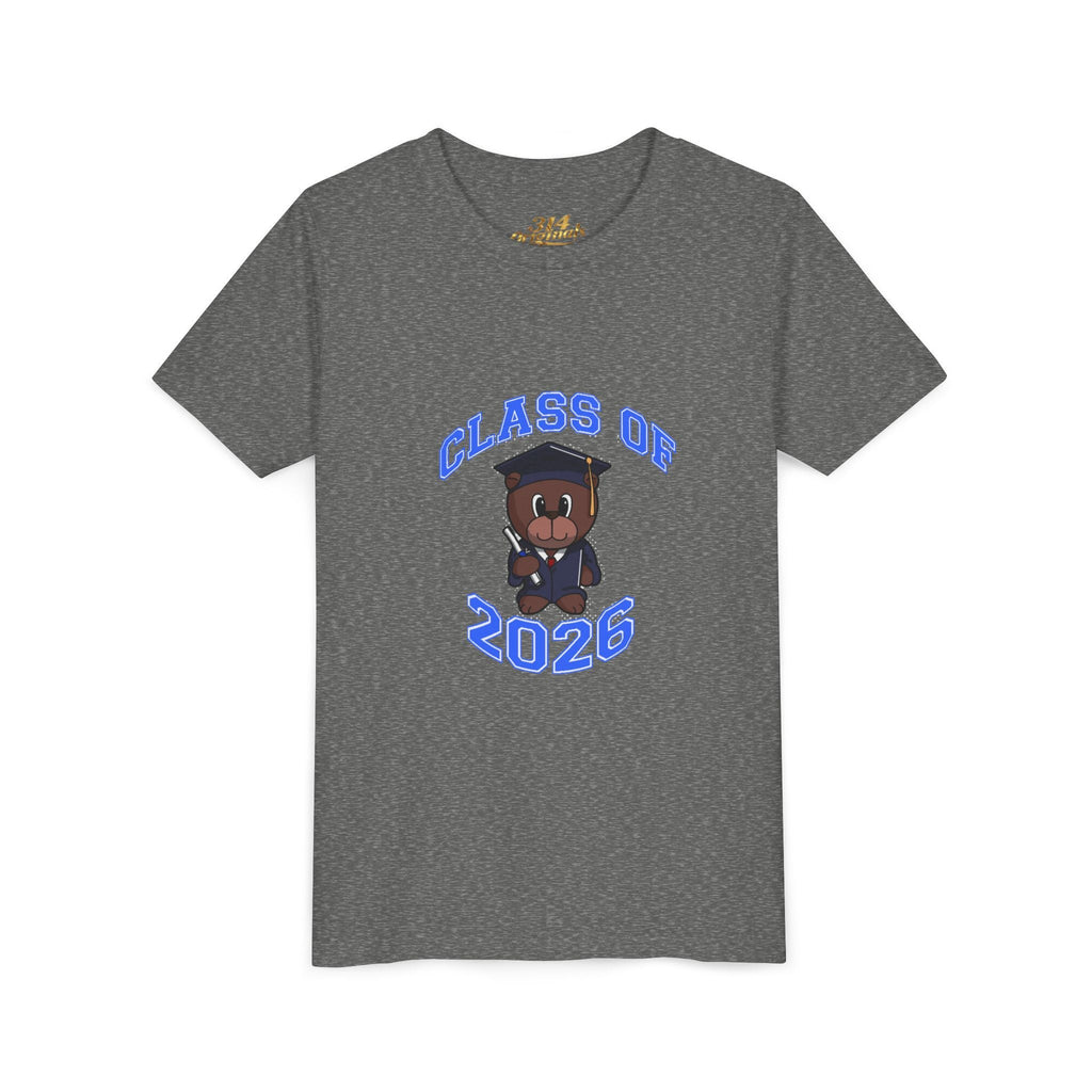 Class of 2026 Kids Graduation T‑Shirt — Cute Graduate Bear Youth Tee - 314 Originals