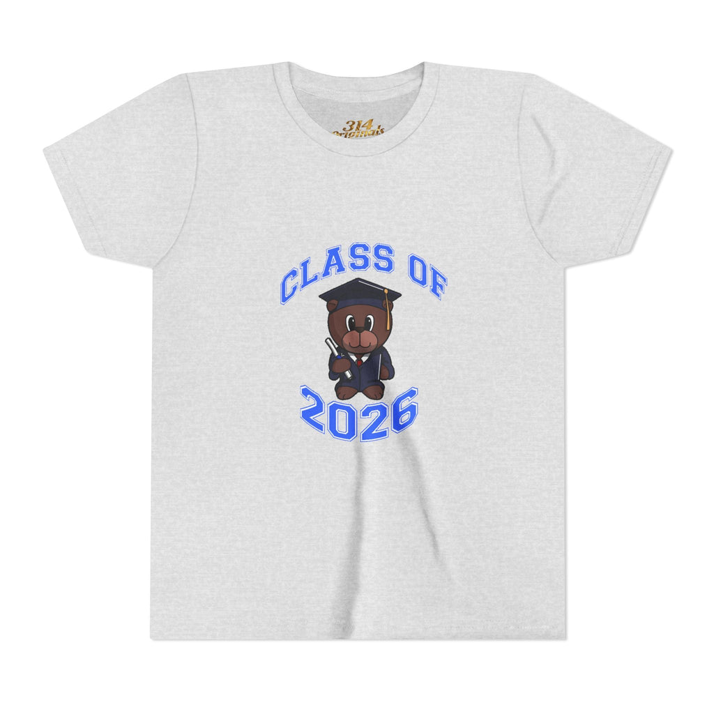 Class of 2026 Kids Graduation T‑Shirt — Cute Graduate Bear Youth Tee - 314 Originals