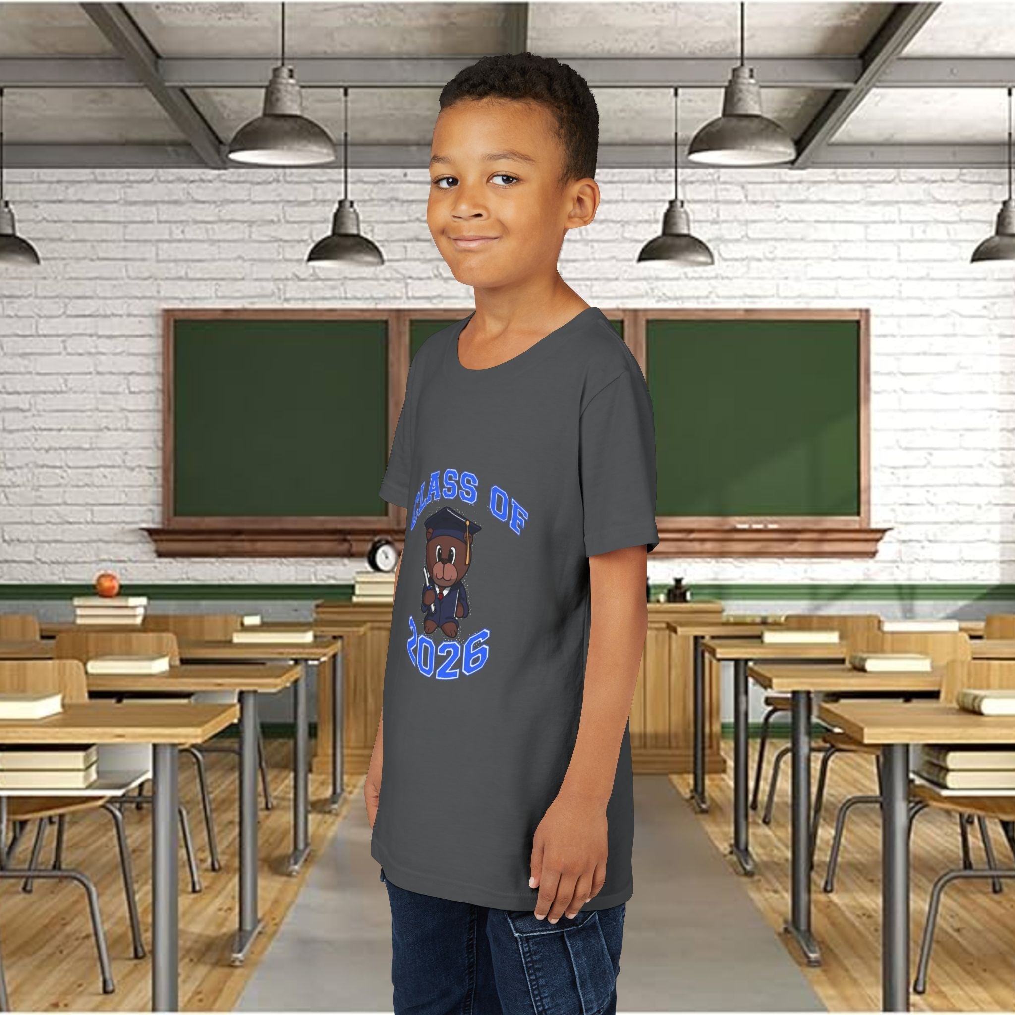 Class of 2026 Kids Graduation T‑Shirt — Cute Graduate Bear Youth Tee - 314 Originals