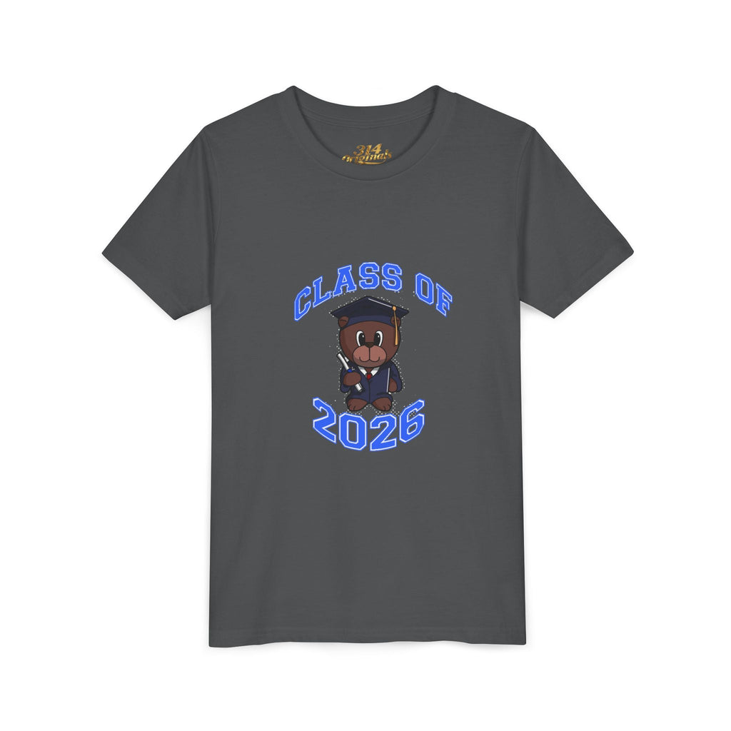 Class of 2026 Kids Graduation T‑Shirt — Cute Graduate Bear Youth Tee - 314 Originals