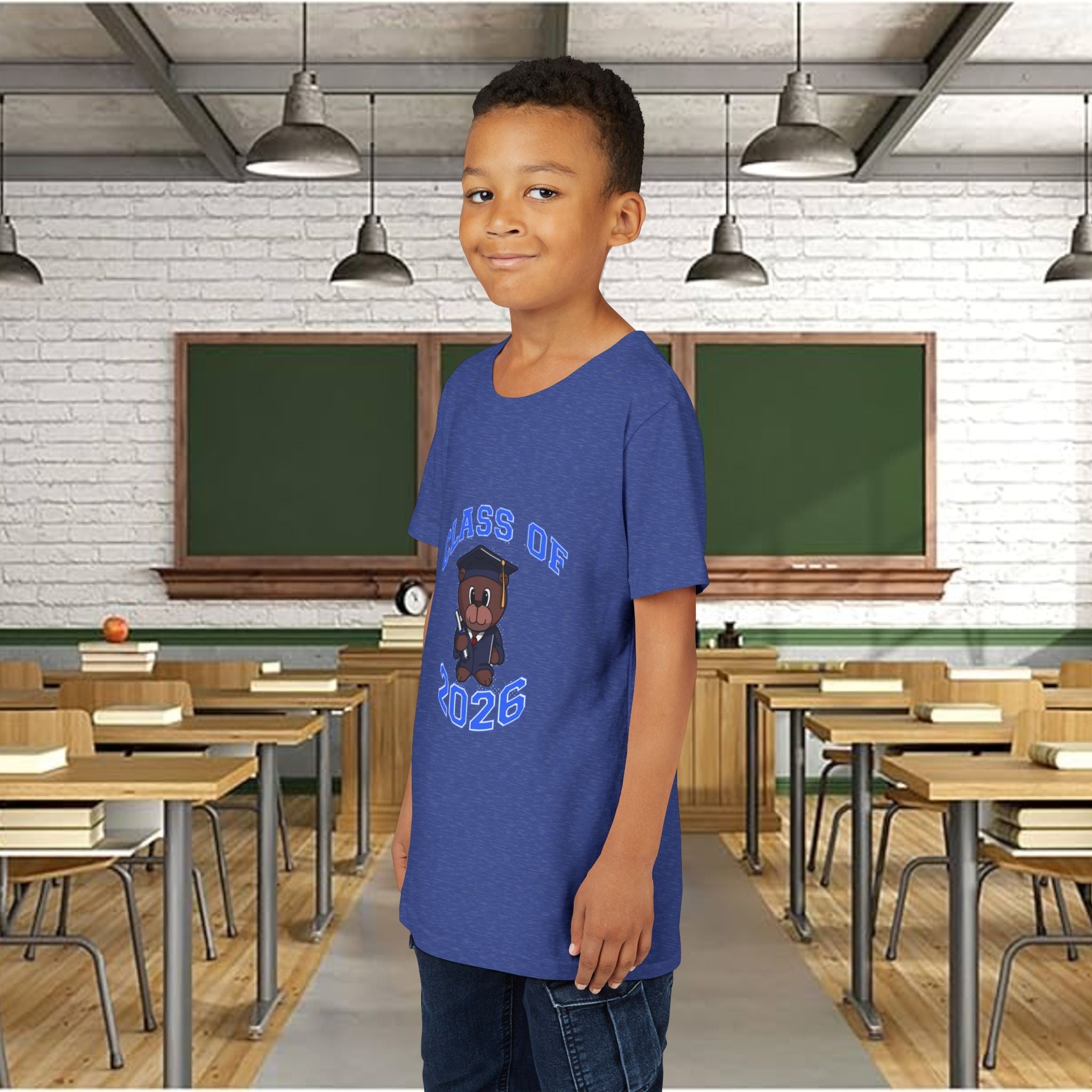Class of 2026 Kids Graduation T‑Shirt — Cute Graduate Bear Youth Tee - 314 Originals