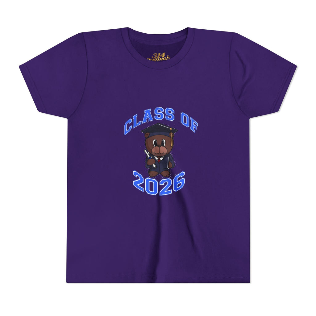 Class of 2026 Kids Graduation T‑Shirt — Cute Graduate Bear Youth Tee - 314 Originals