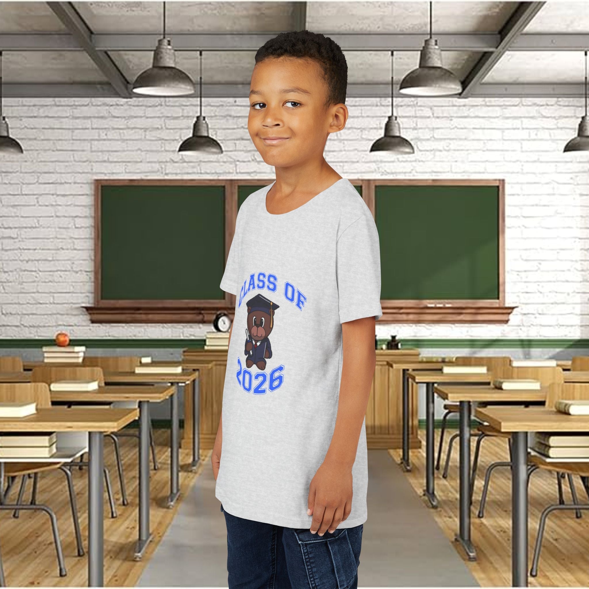 Class of 2026 Kids Graduation T‑Shirt — Cute Graduate Bear Youth Tee - 314 Originals