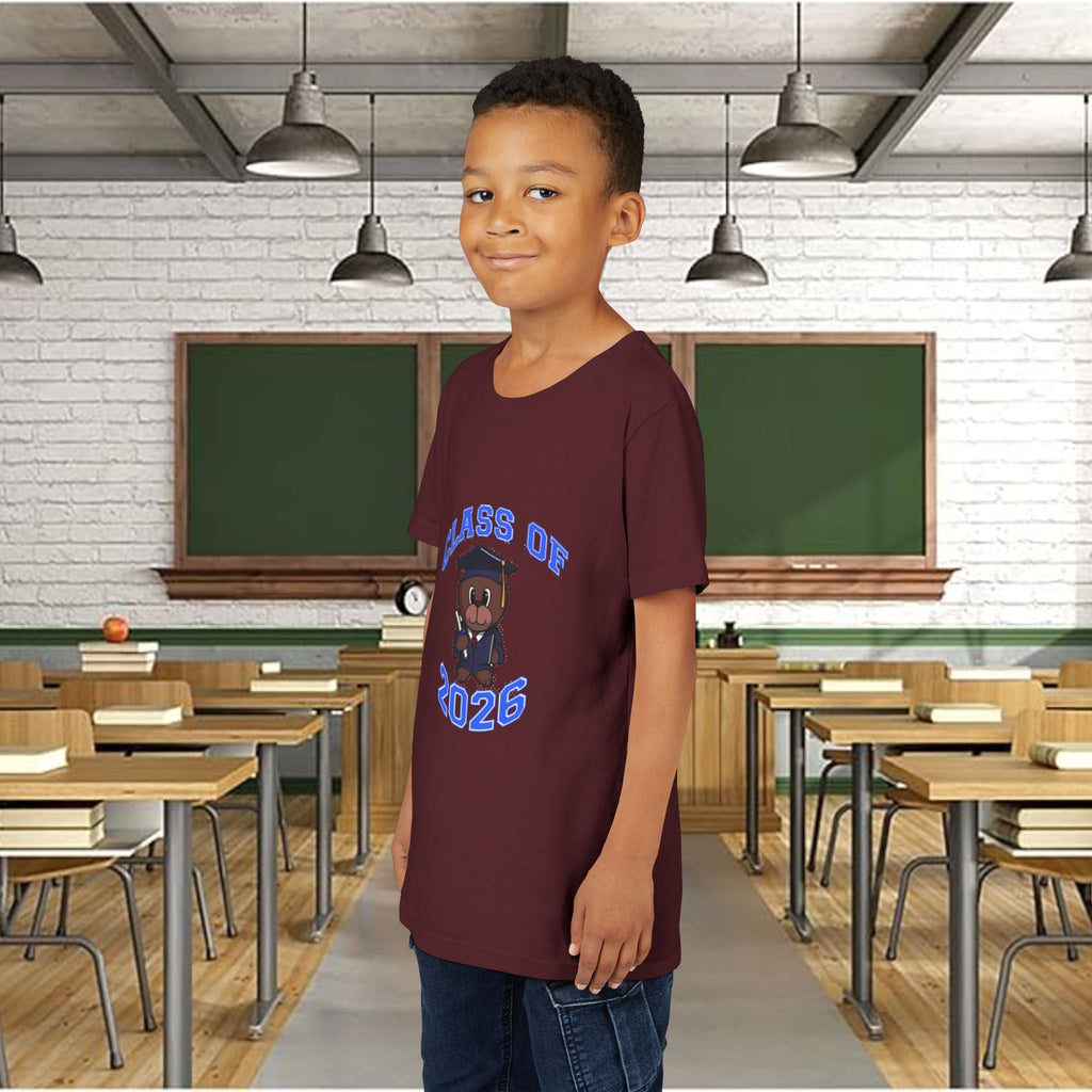Class of 2026 Kids Graduation T‑Shirt — Cute Graduate Bear Youth Tee - 314 Originals