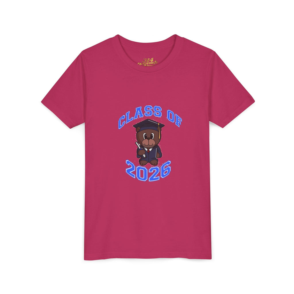 Class of 2026 Kids Graduation T‑Shirt — Cute Graduate Bear Youth Tee - 314 Originals