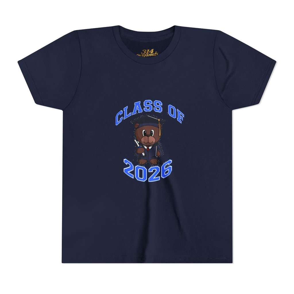 Class of 2026 Kids Graduation T‑Shirt — Cute Graduate Bear Youth Tee - 314 Originals