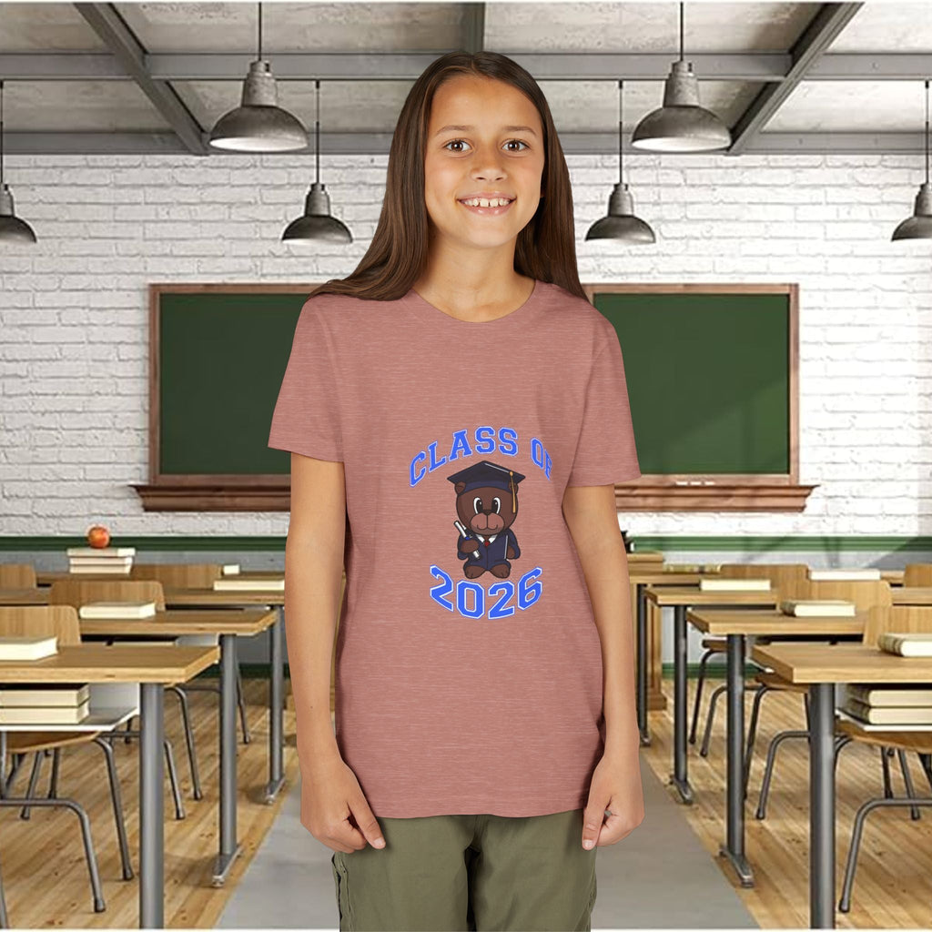Class of 2026 Kids Graduation T‑Shirt — Cute Graduate Bear Youth Tee - 314 Originals