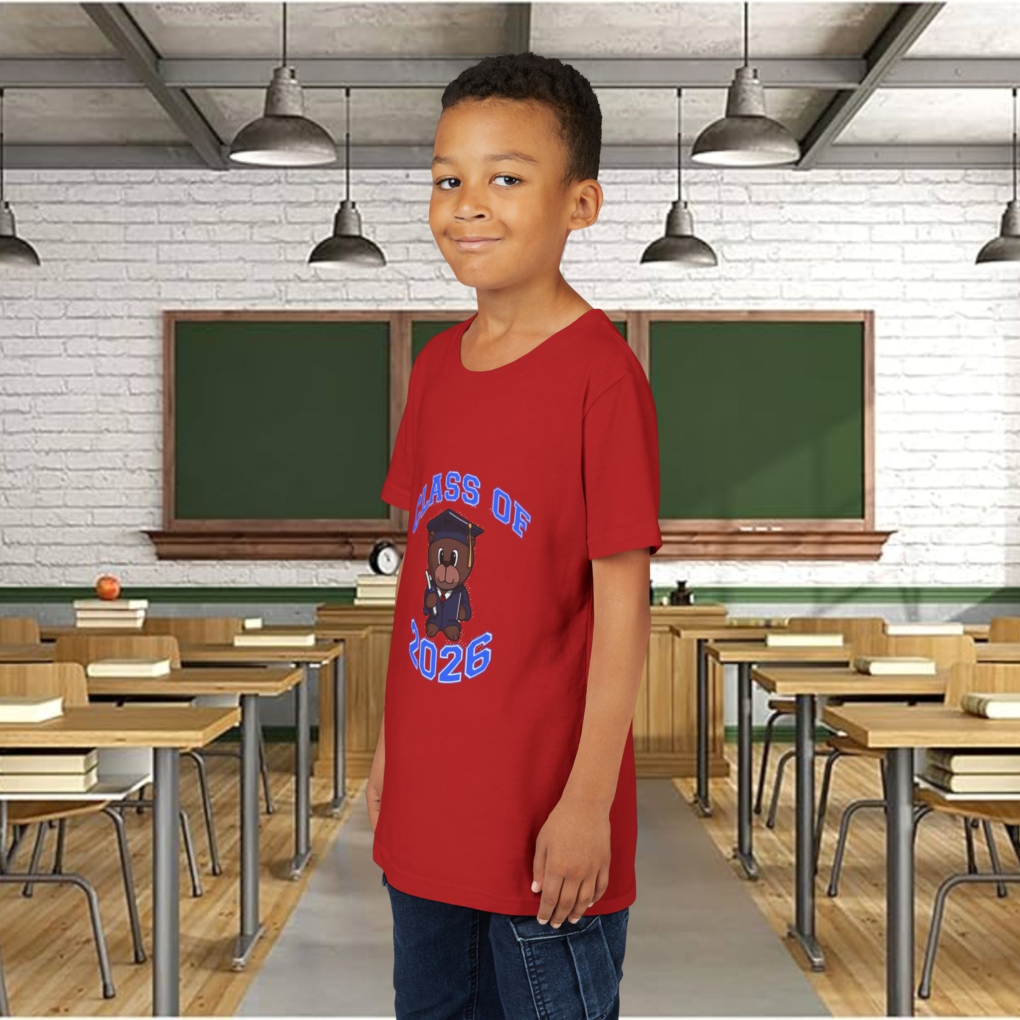 Class of 2026 Kids Graduation T‑Shirt — Cute Graduate Bear Youth Tee - 314 Originals