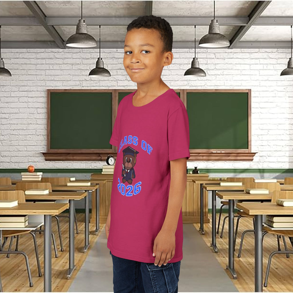 Class of 2026 Kids Graduation T‑Shirt — Cute Graduate Bear Youth Tee - 314 Originals