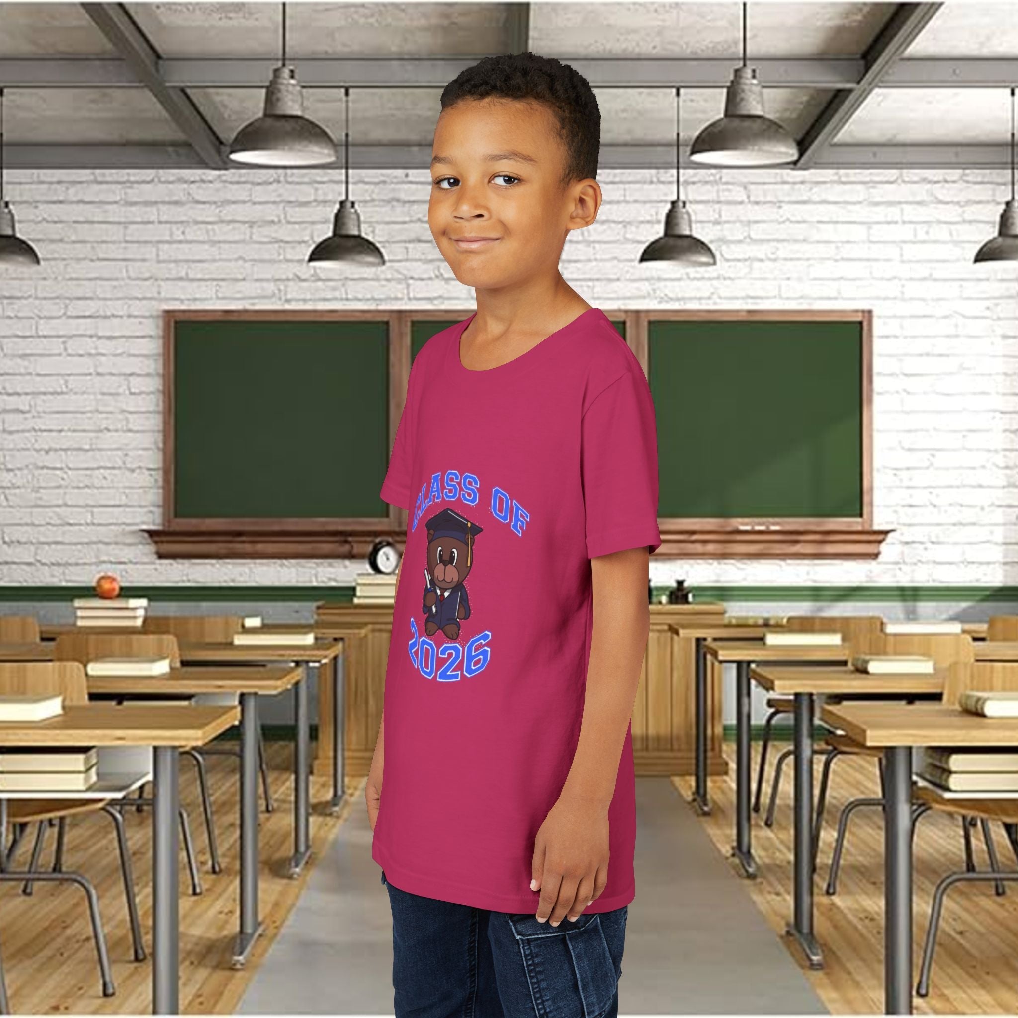 Class of 2026 Kids Graduation T‑Shirt — Cute Graduate Bear Youth Tee - 314 Originals