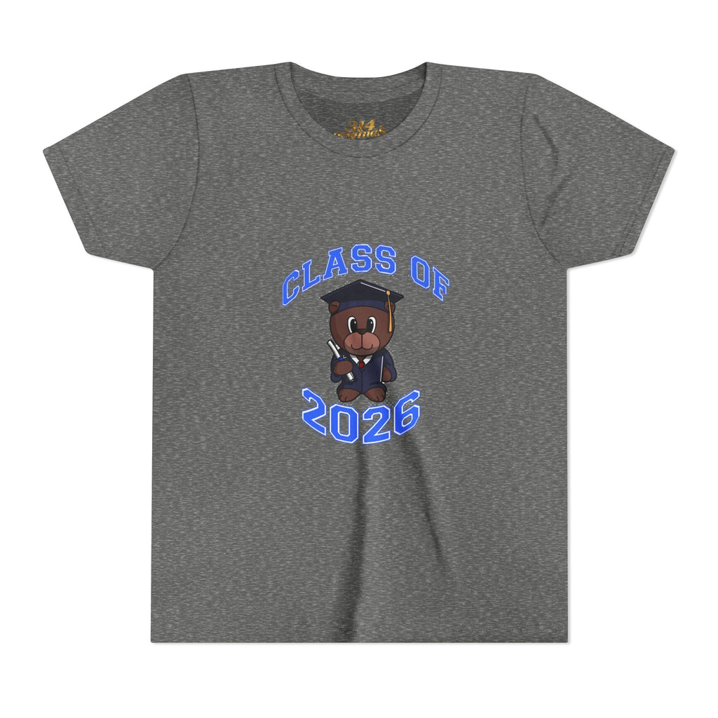 Class of 2026 Kids Graduation T‑Shirt — Cute Graduate Bear Youth Tee - 314 Originals