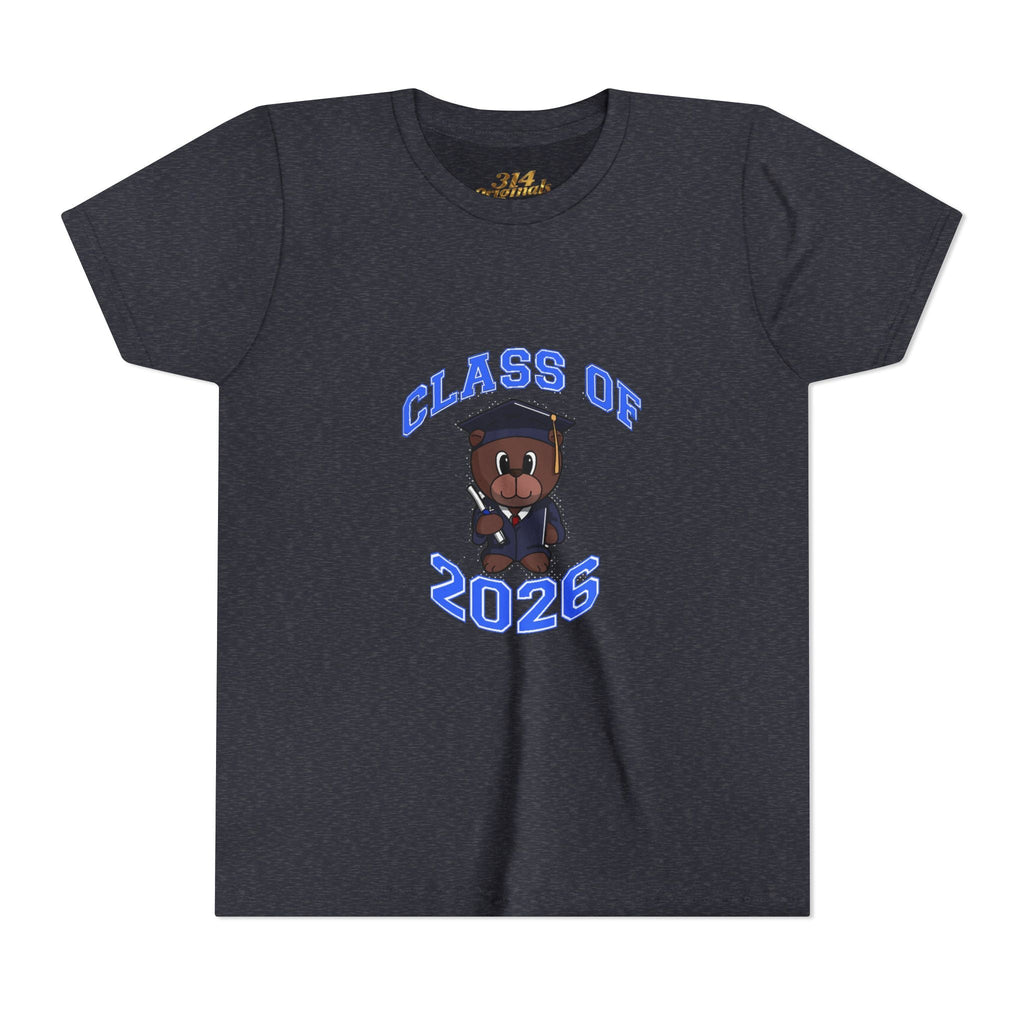 Class of 2026 Kids Graduation T‑Shirt — Cute Graduate Bear Youth Tee - 314 Originals