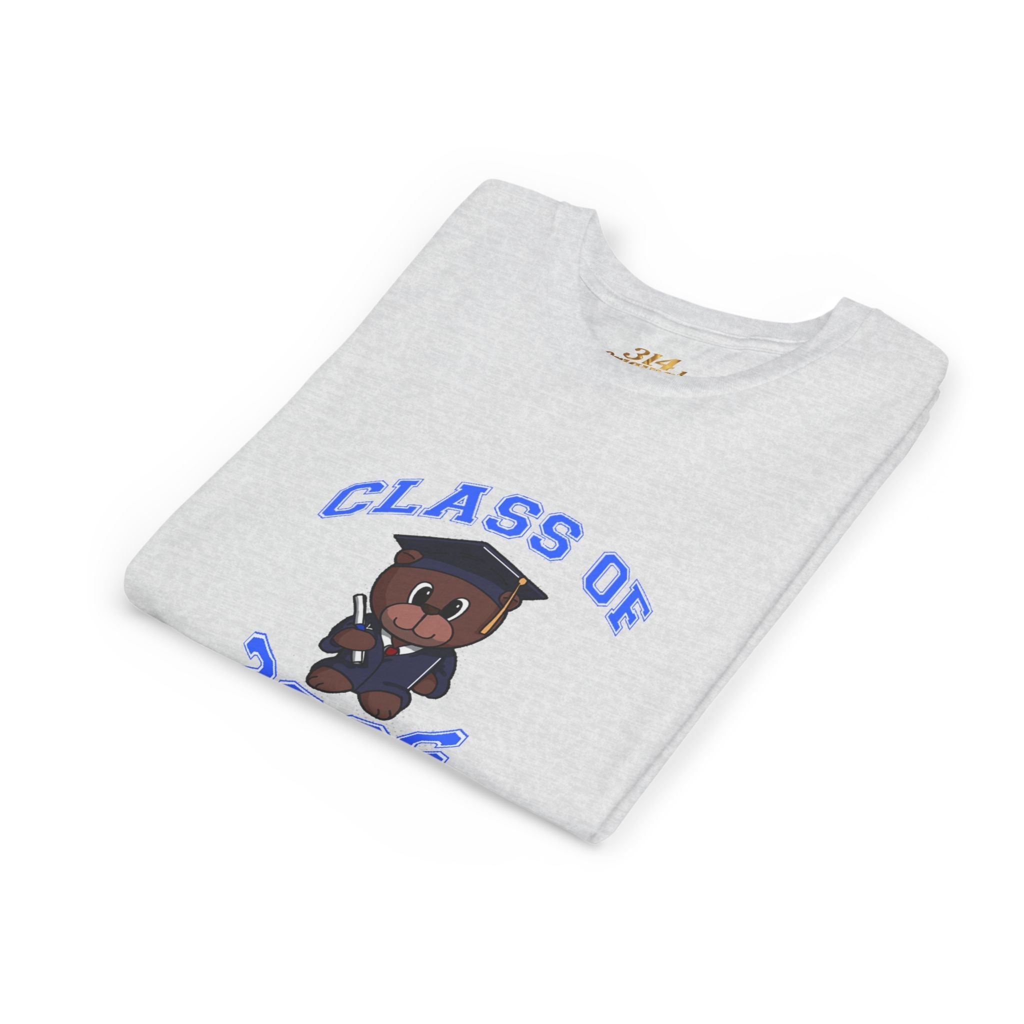 Class of 2026 Kids Graduation T‑Shirt — Cute Graduate Bear Youth Tee - 314 Originals