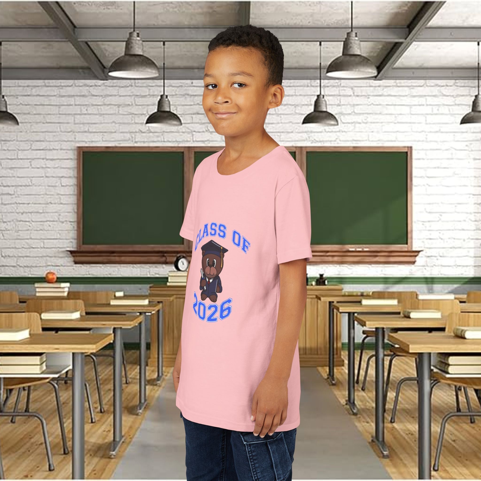 Class of 2026 Kids Graduation T‑Shirt — Cute Graduate Bear Youth Tee - 314 Originals