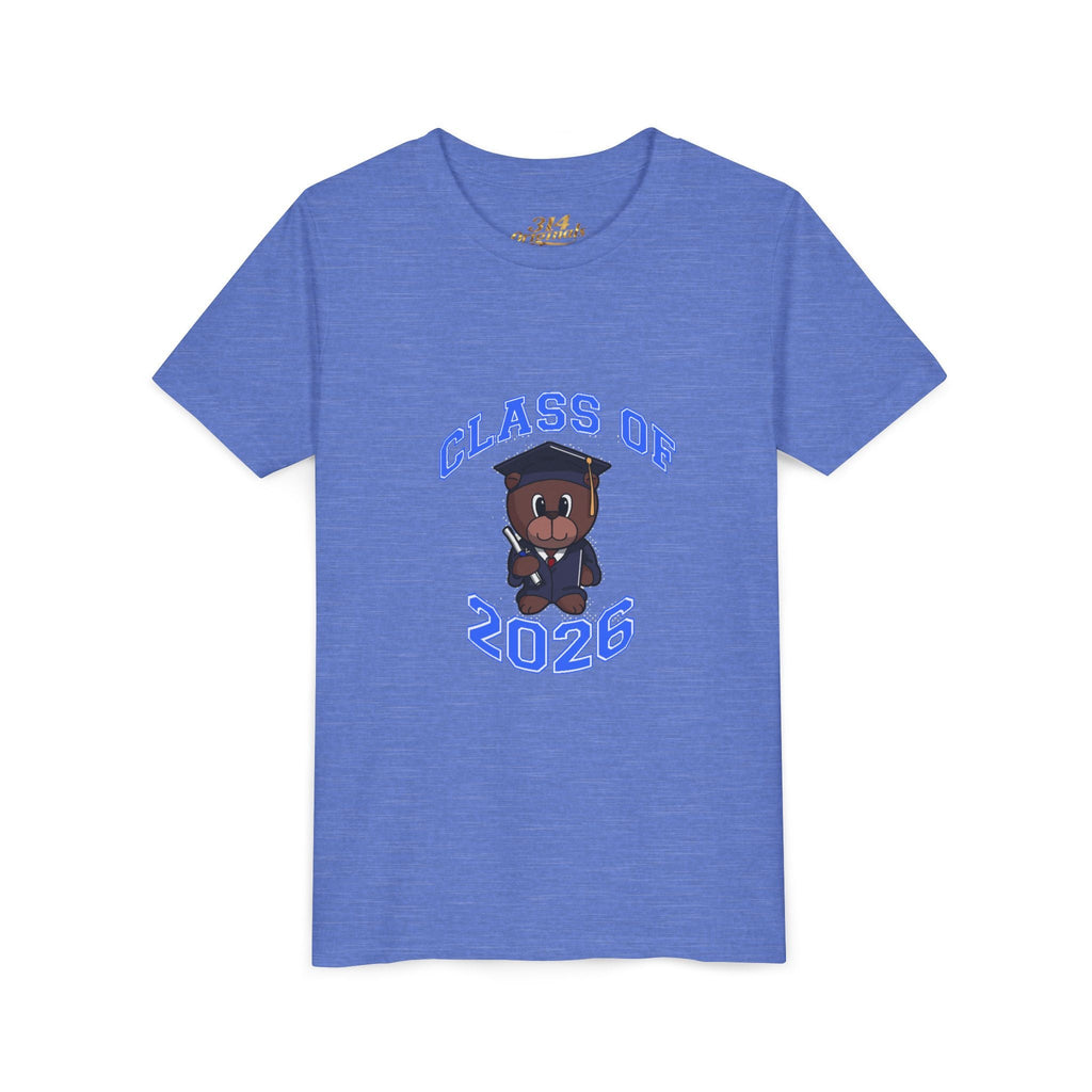Class of 2026 Kids Graduation T‑Shirt — Cute Graduate Bear Youth Tee - 314 Originals