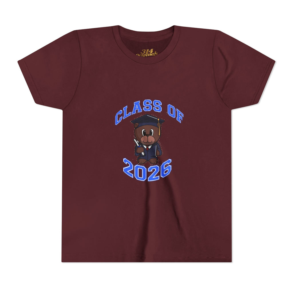 Class of 2026 Kids Graduation T‑Shirt — Cute Graduate Bear Youth Tee - 314 Originals
