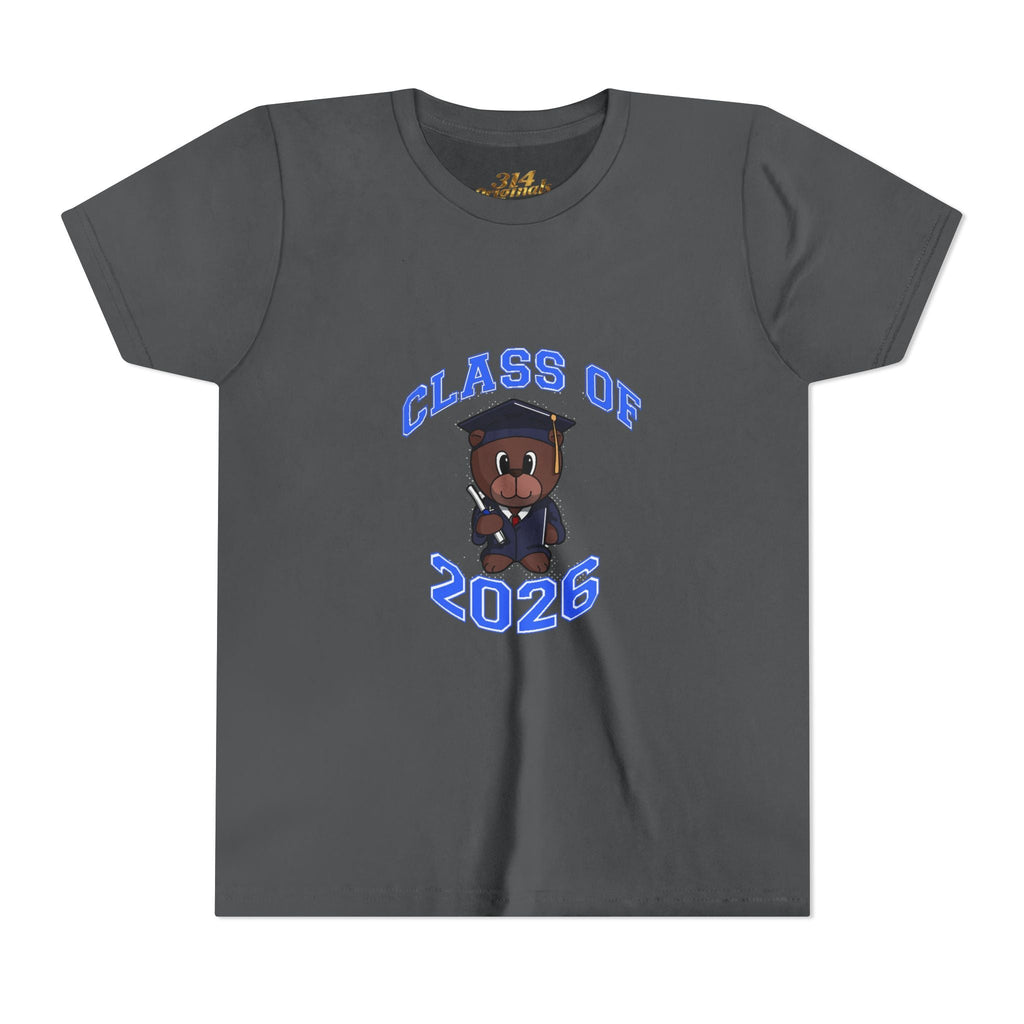 Class of 2026 Kids Graduation T‑Shirt — Cute Graduate Bear Youth Tee - 314 Originals