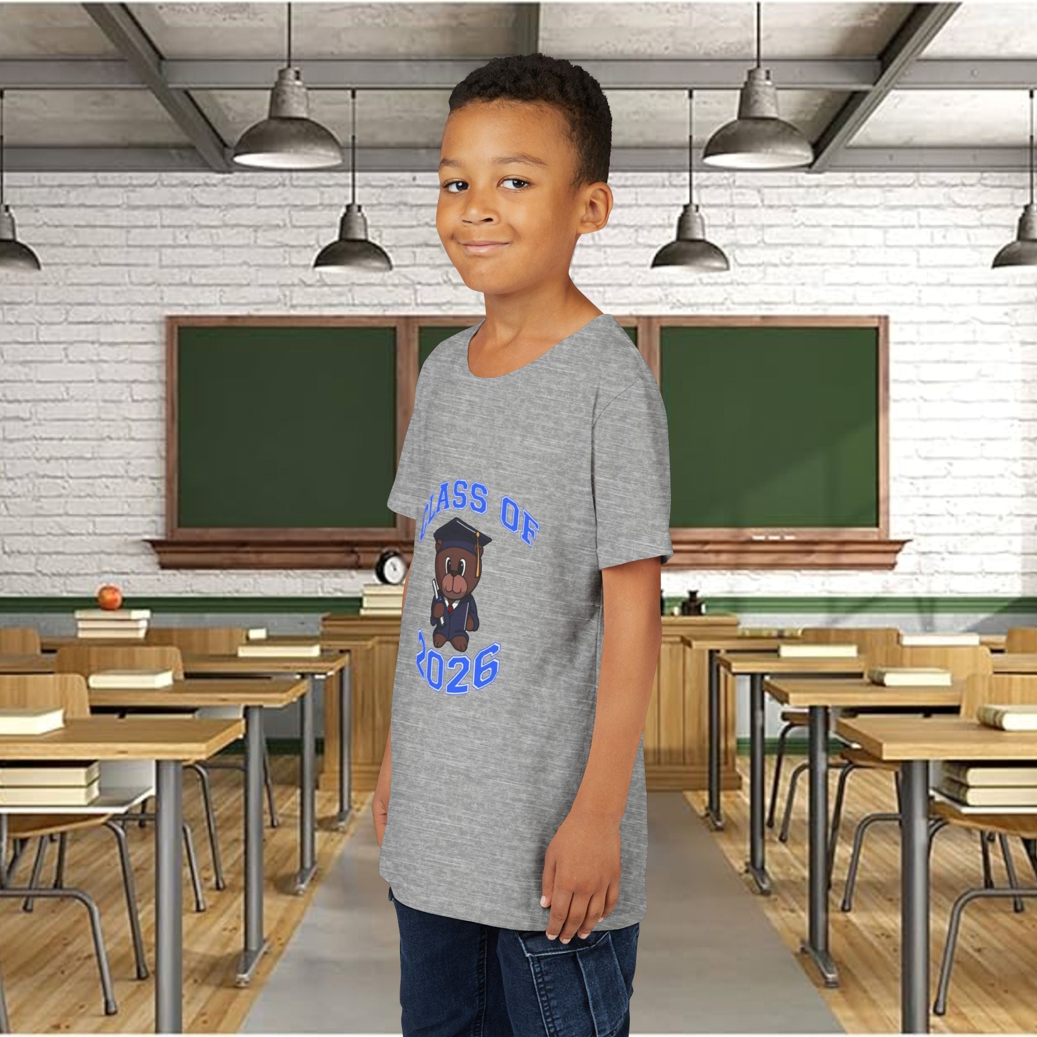 Class of 2026 Kids Graduation T‑Shirt — Cute Graduate Bear Youth Tee - 314 Originals