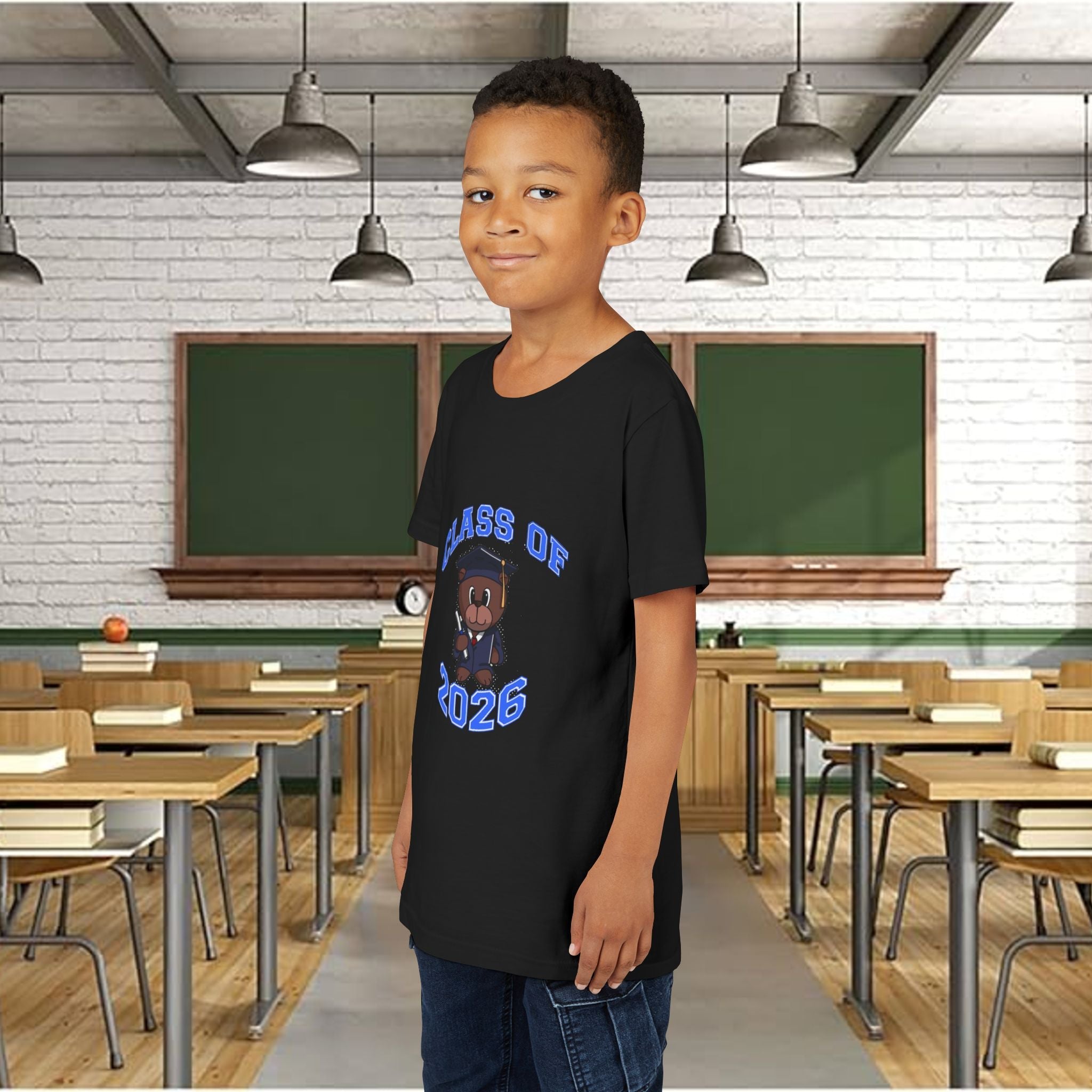 Class of 2026 Kids Graduation T‑Shirt — Cute Graduate Bear Youth Tee - 314 Originals