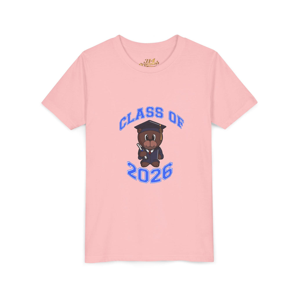Class of 2026 Kids Graduation T‑Shirt — Cute Graduate Bear Youth Tee - 314 Originals