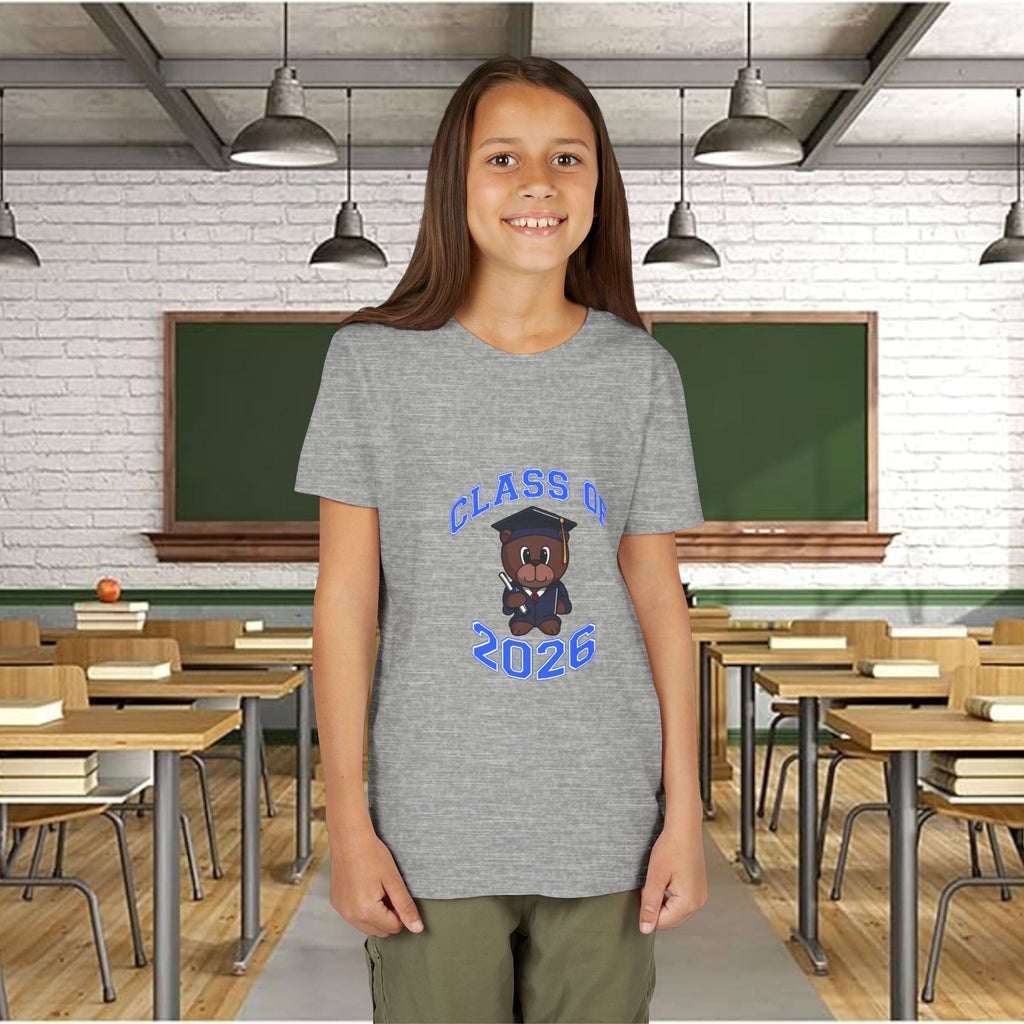Class of 2026 Kids Graduation T‑Shirt — Cute Graduate Bear Youth Tee - 314 Originals