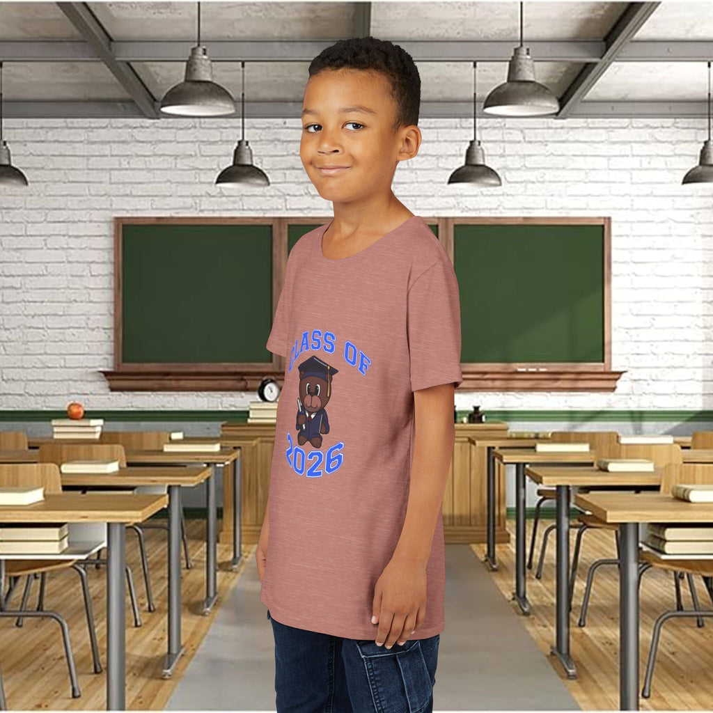 Class of 2026 Kids Graduation T‑Shirt — Cute Graduate Bear Youth Tee - 314 Originals