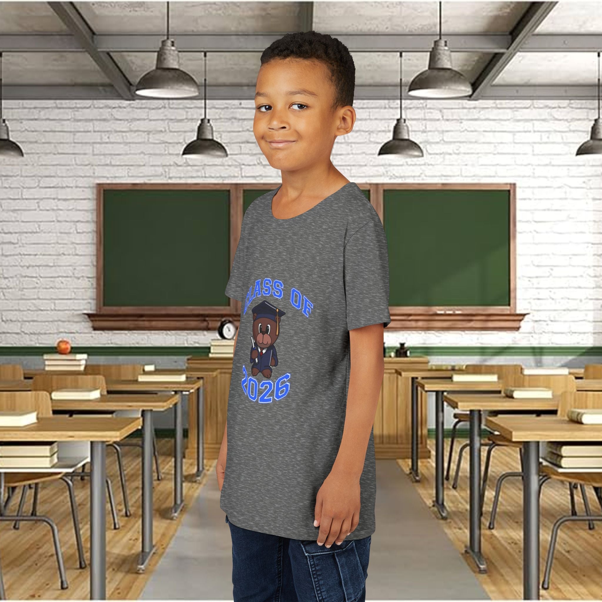 Class of 2026 Kids Graduation T‑Shirt — Cute Graduate Bear Youth Tee - 314 Originals