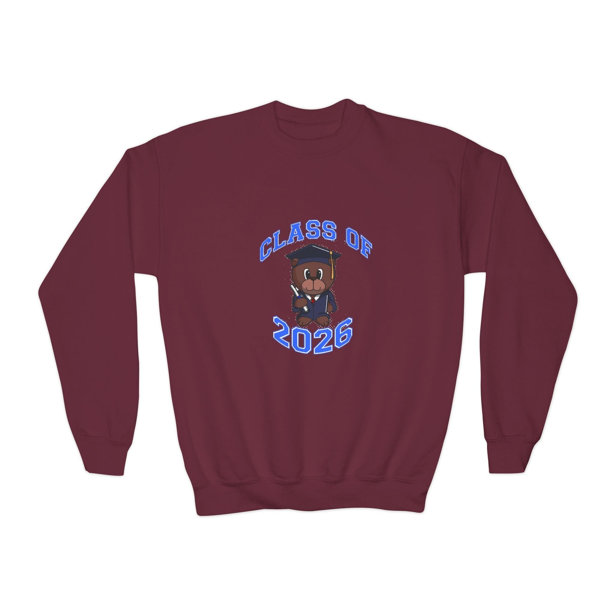 Class of 2026 Youth Crewneck Sweatshirt – Graduation Bear Design - 314 Originals