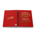 Class of 2027 Book of Secrets Spiral Journal - Red - 314 Originals