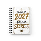 Class of 2027 Book of Secrets Spiral Journal - White - 314 Originals