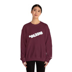 Cloud Script Crewneck Sweatshirt — White Script Logo Cozy Pullover - 314 Originals