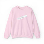 Cloud Script Crewneck Sweatshirt — White Script Logo Cozy Pullover - 314 Originals