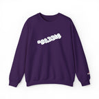 Cloud Script Crewneck Sweatshirt — White Script Logo Cozy Pullover - 314 Originals