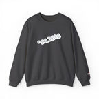 Cloud Script Crewneck Sweatshirt — White Script Logo Cozy Pullover - 314 Originals