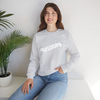 Cloud Script Crewneck Sweatshirt — White Script Logo Cozy Pullover - 314 Originals
