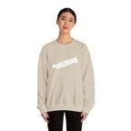 Cloud Script Crewneck Sweatshirt — White Script Logo Cozy Pullover - 314 Originals