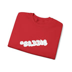 Cloud Script Crewneck Sweatshirt — White Script Logo Cozy Pullover - 314 Originals