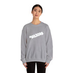Cloud Script Crewneck Sweatshirt — White Script Logo Cozy Pullover - 314 Originals