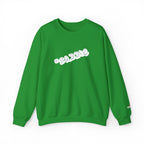Cloud Script Crewneck Sweatshirt — White Script Logo Cozy Pullover - 314 Originals