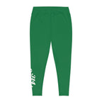 Dark Green Plus Size Leggings — Subtle Side Script Graphic, Comfortable Everyday Activewear - 314 Originals