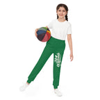 Dark Green Youth Joggers with 314 Originals Side Graphic — Kids Athletic Sweatpants - 314 Originals