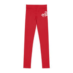 Dark Red 314 Script Kids' Printed Leggings - 314 Originals