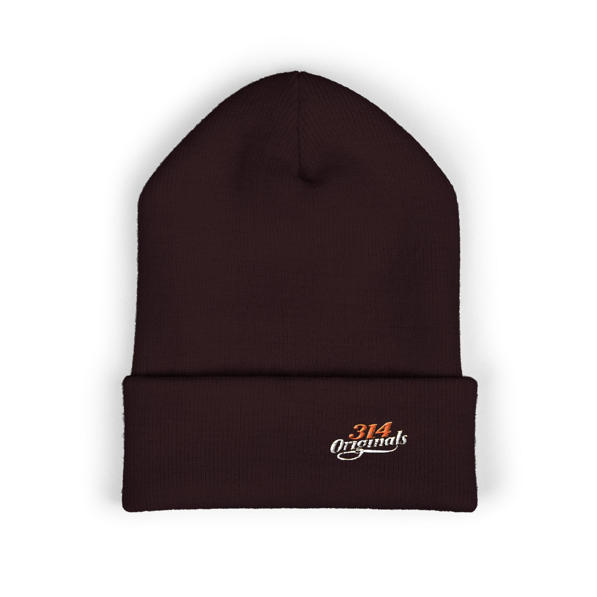 Embroidered '314 Originals' Classic Cuffed Beanie — Knit Winter Hat - 314 Originals